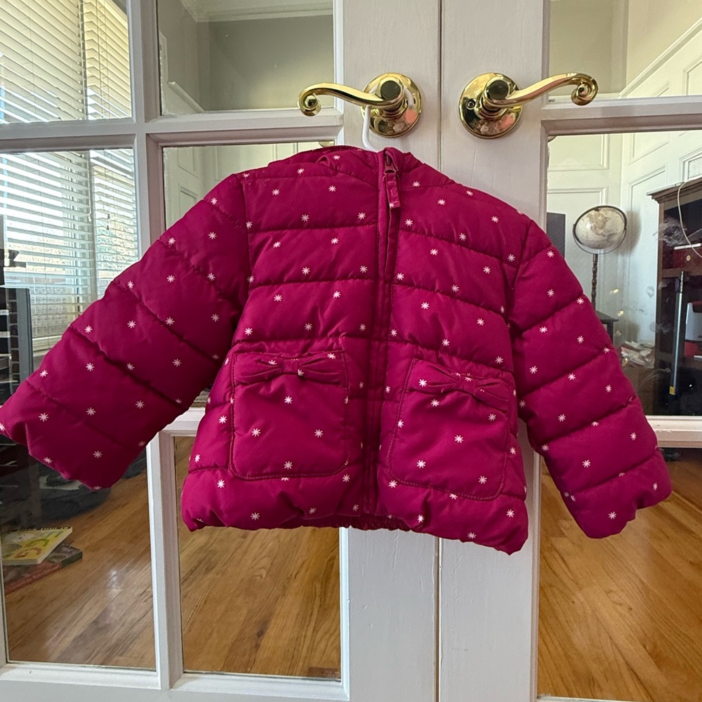 Gymboree Fuchsia Star Puff Jacket